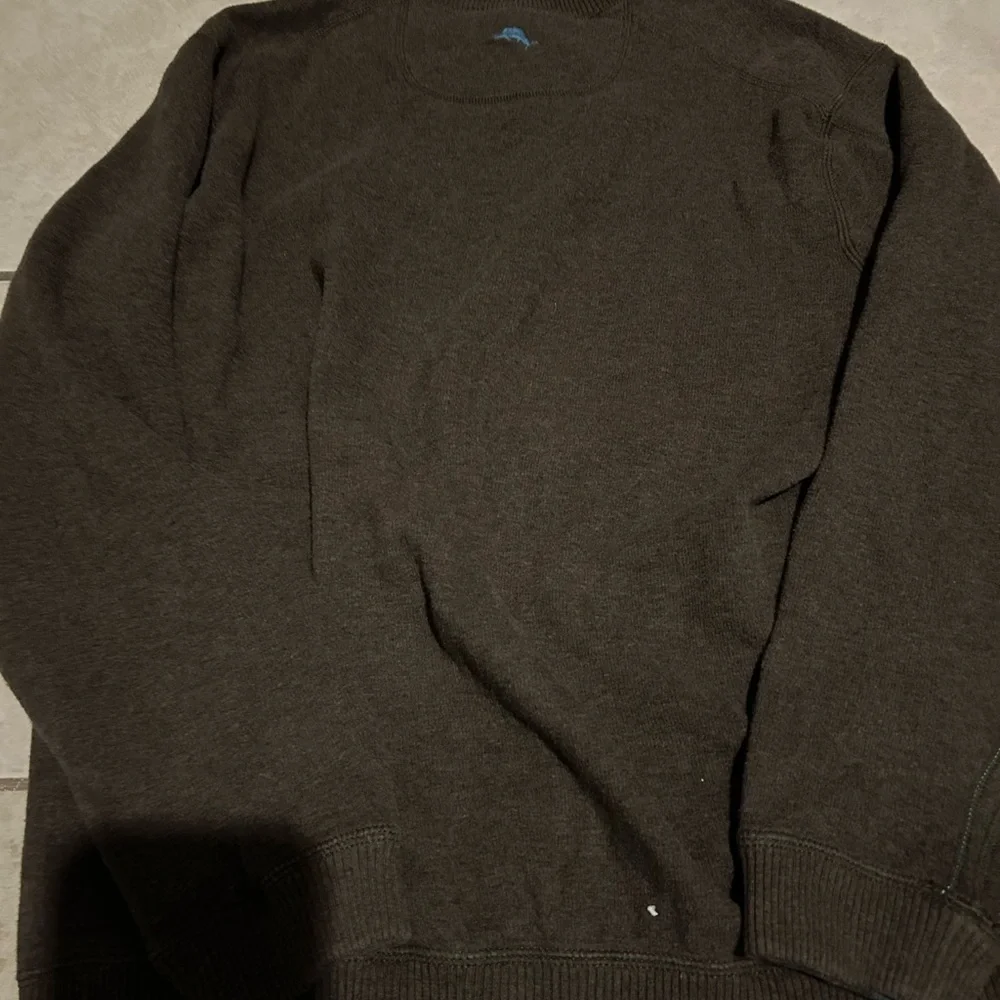 Tommy Bahama Sweater Men’s Medium Blue Brown Reversible Pullover Sweatshirt EUC